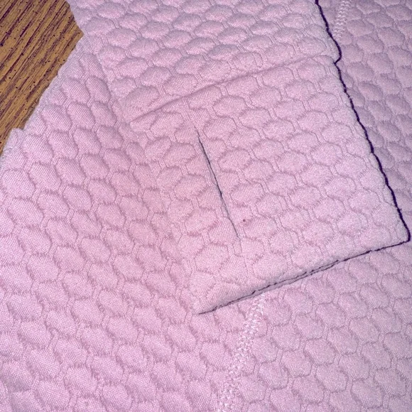 Jones New York Dusty Pink Quilted Cowlneck Pullover Size Small - Picture 4 of 7